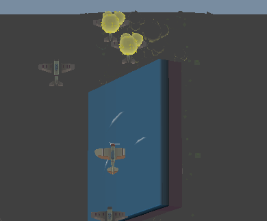 Objects being attached accidentally to the propeller of the plane isn't what I was going for, but here I was...